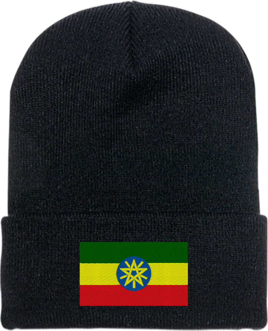 Ethiopia Flag Knit Beanie