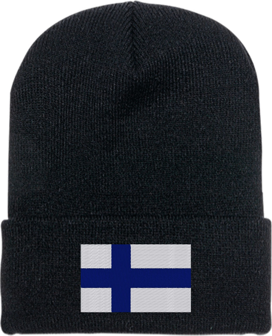 Finland Flag Knit Beanie