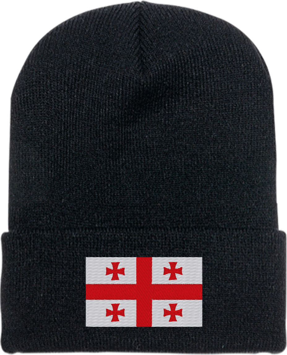 Georgia Flag Knit Beanie