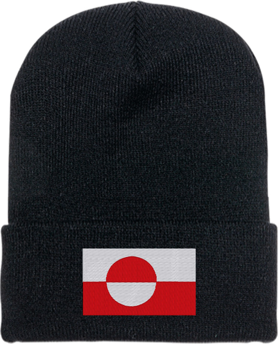 Greenland Flag Knit Beanie