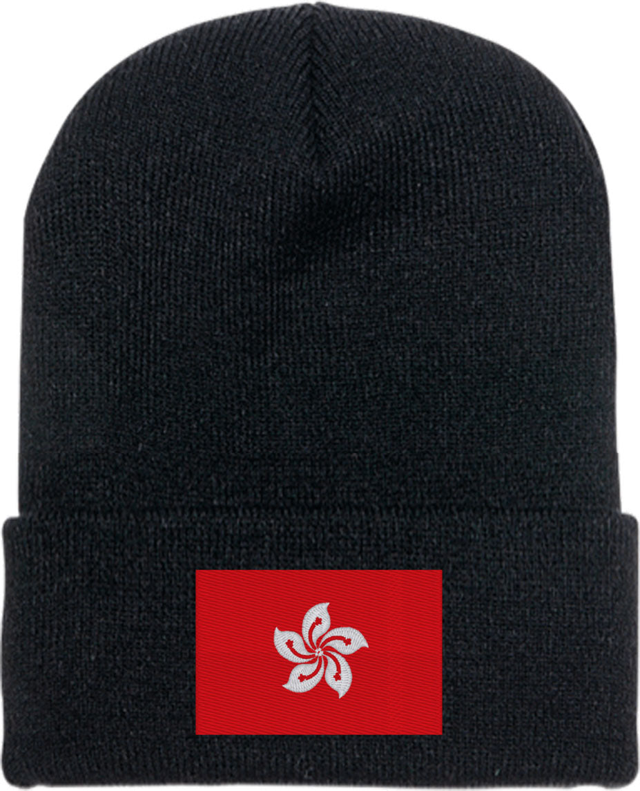 Hong Kong Flag Knit Beanie