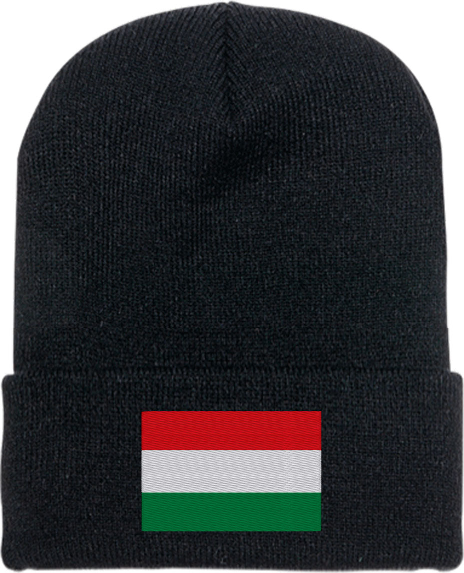 Hungary Flag Knit Beanie