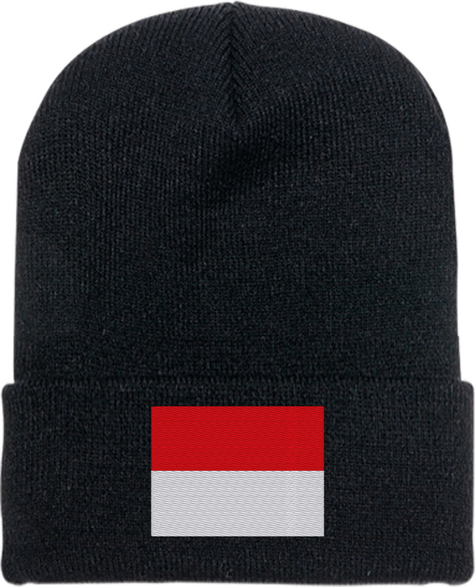 Indonesia Flag Knit Beanie