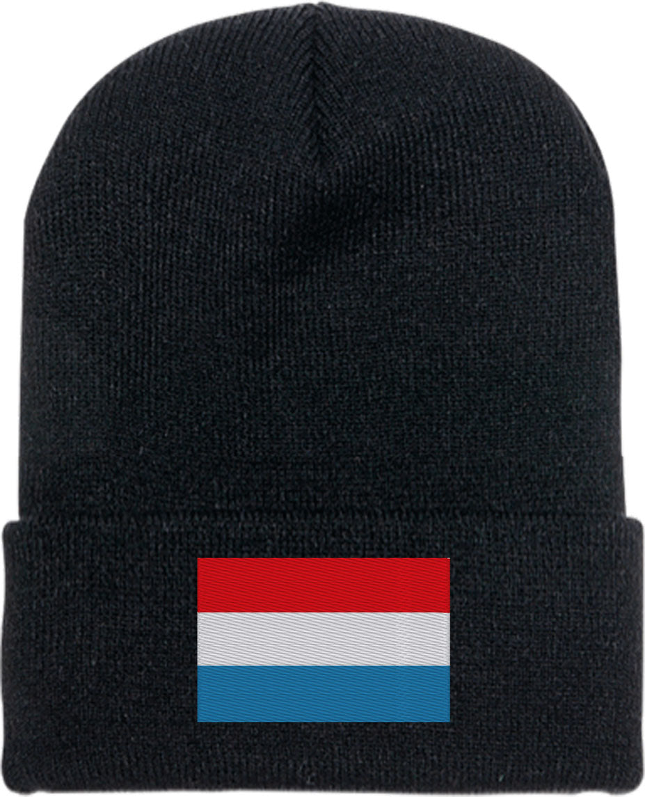 Luxembourg Flag Knit Beanie