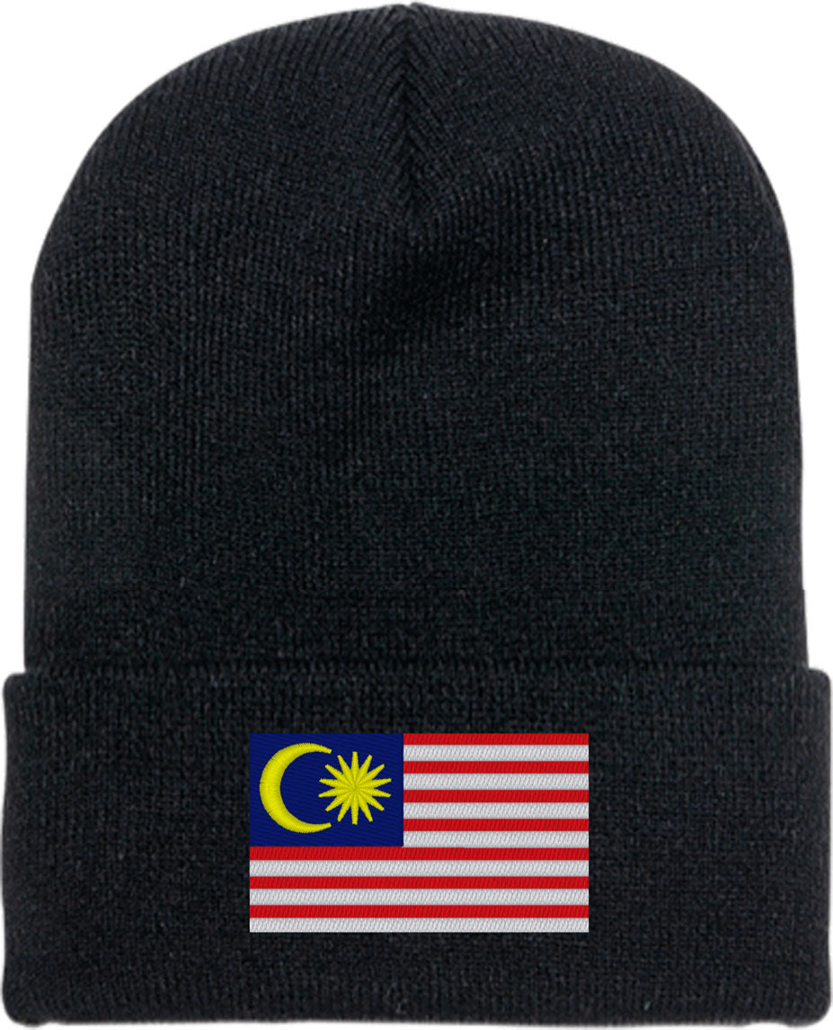 Malaysia Flag Knit Beanie