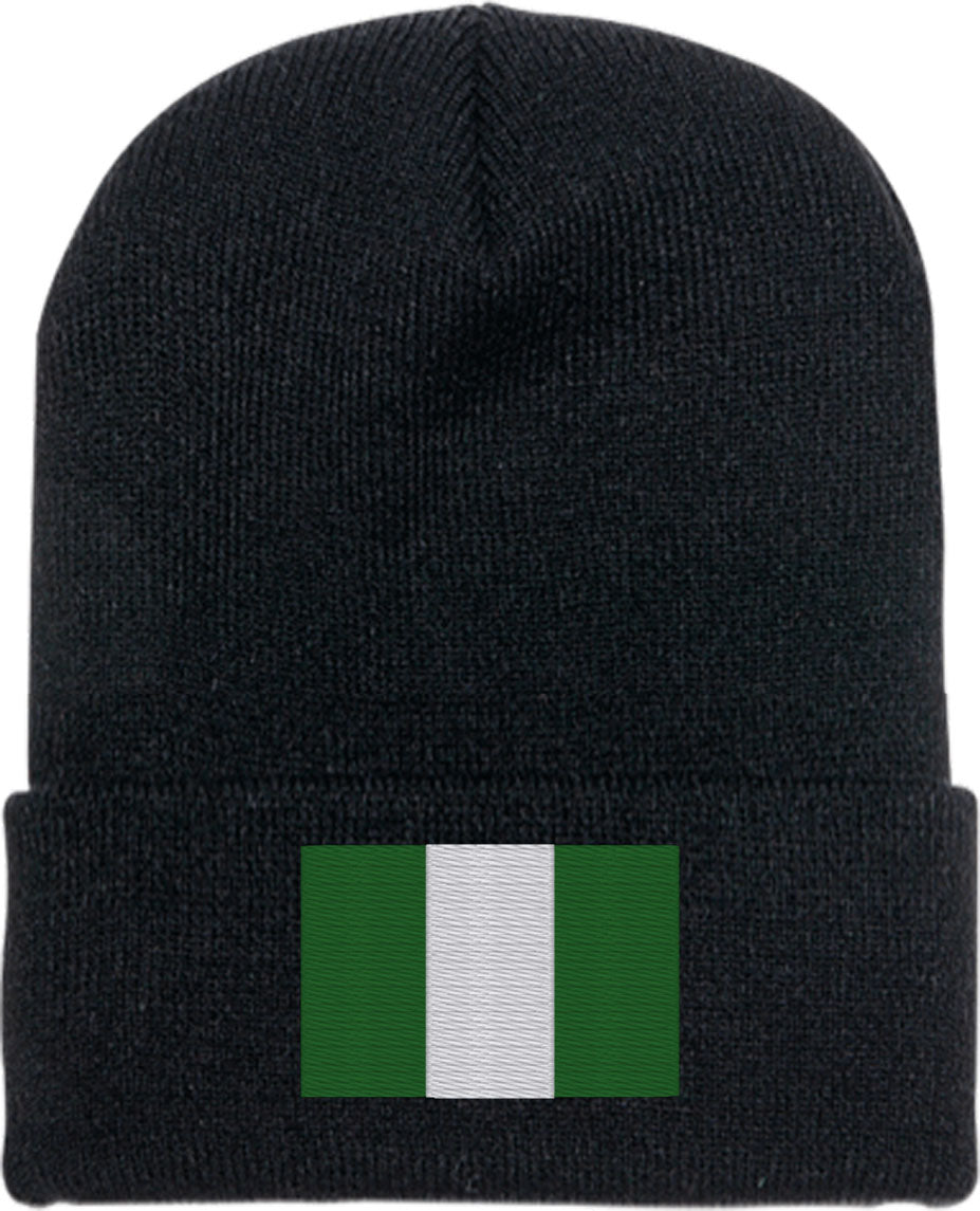 Nigeria Flag Knit Beanie