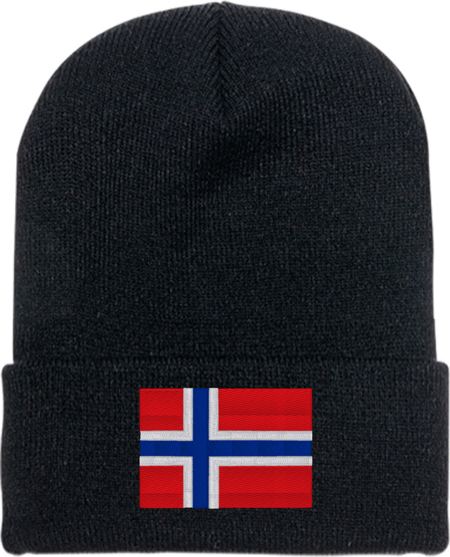 Norway Flag Knit Beanie