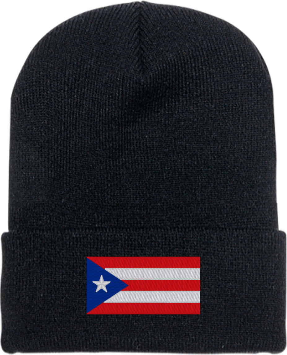 Puerto Rico Flag Knit Beanie