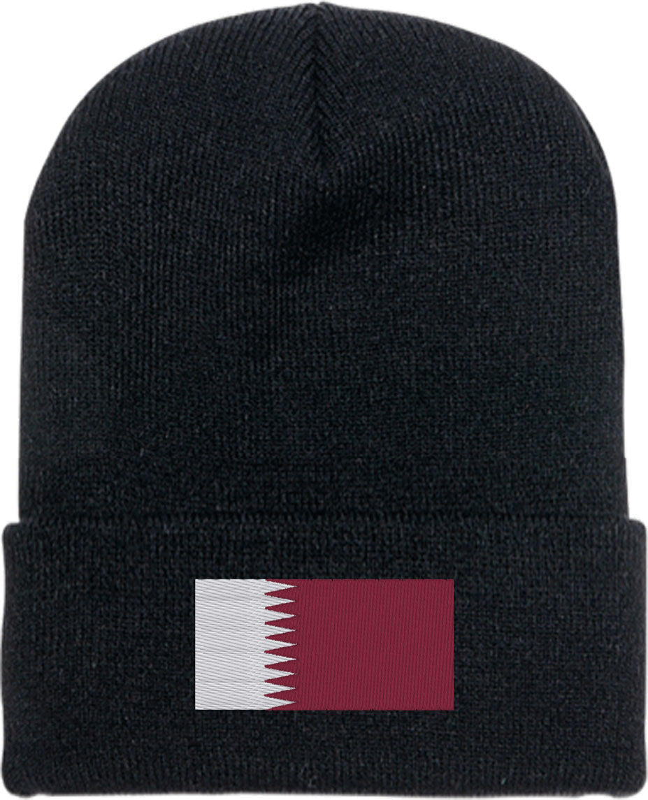 Qatar Flag Knit Beanie