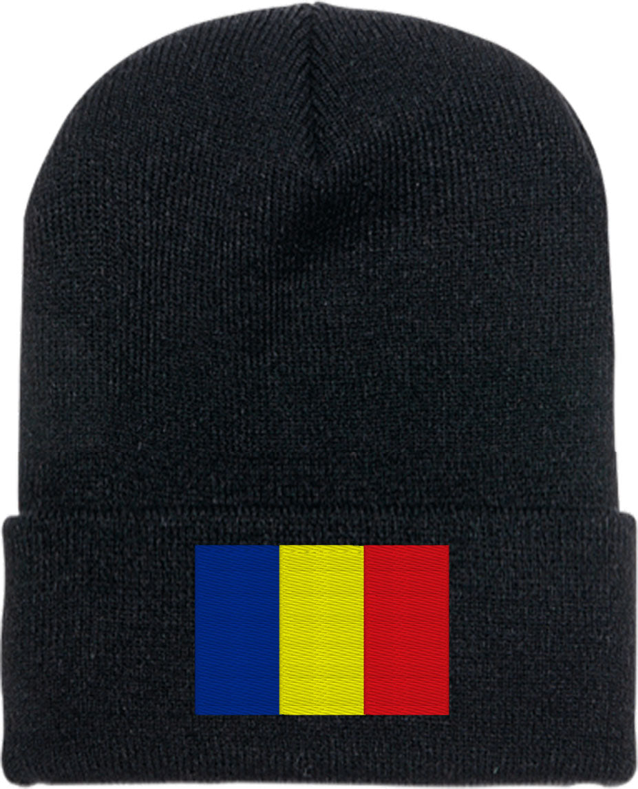 Romania Flag Knit Beanie