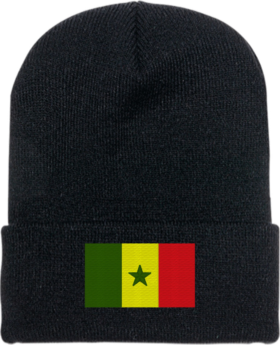 Senegal Flag Knit Beanie