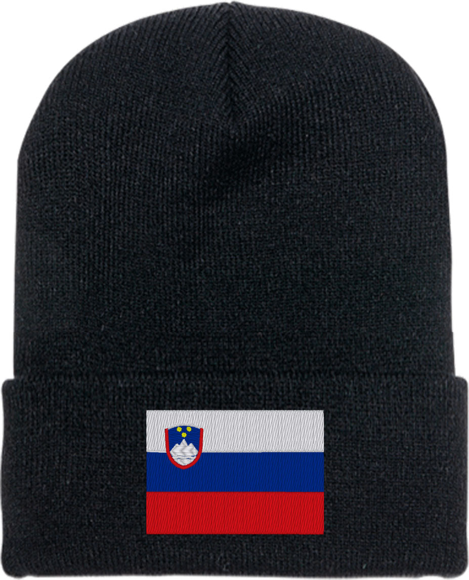 Slovenia Flag Knit Beanie