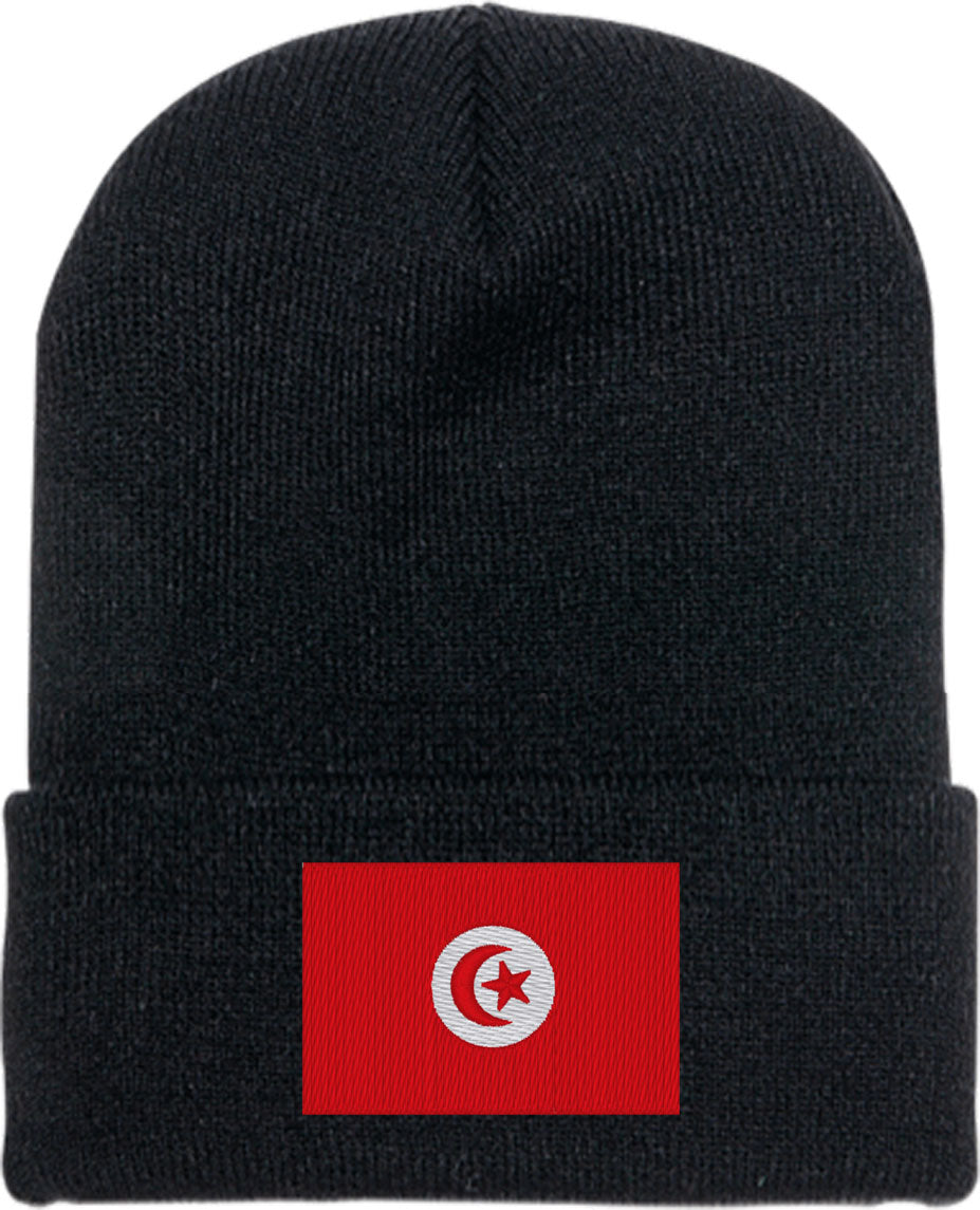 Tunisia Flag Knit Beanie