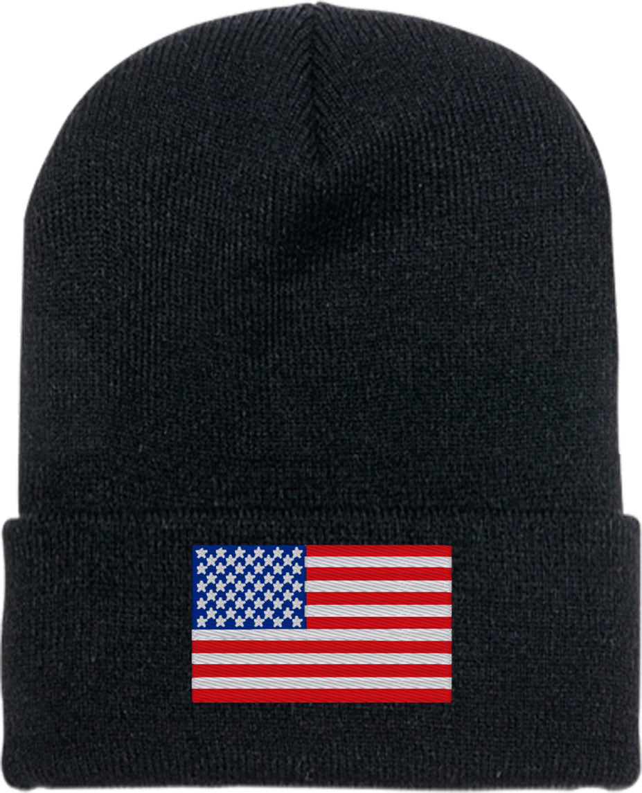 USA Flag Knit Beanie