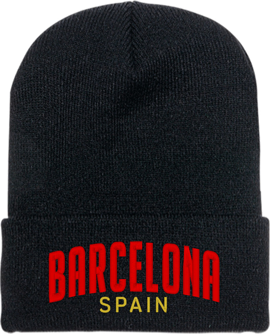 Barcelona Spain Knit Beanie
