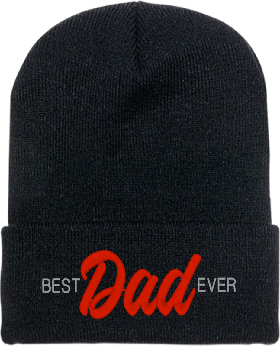 Best Dad Ever Father's Day Knit Beanie