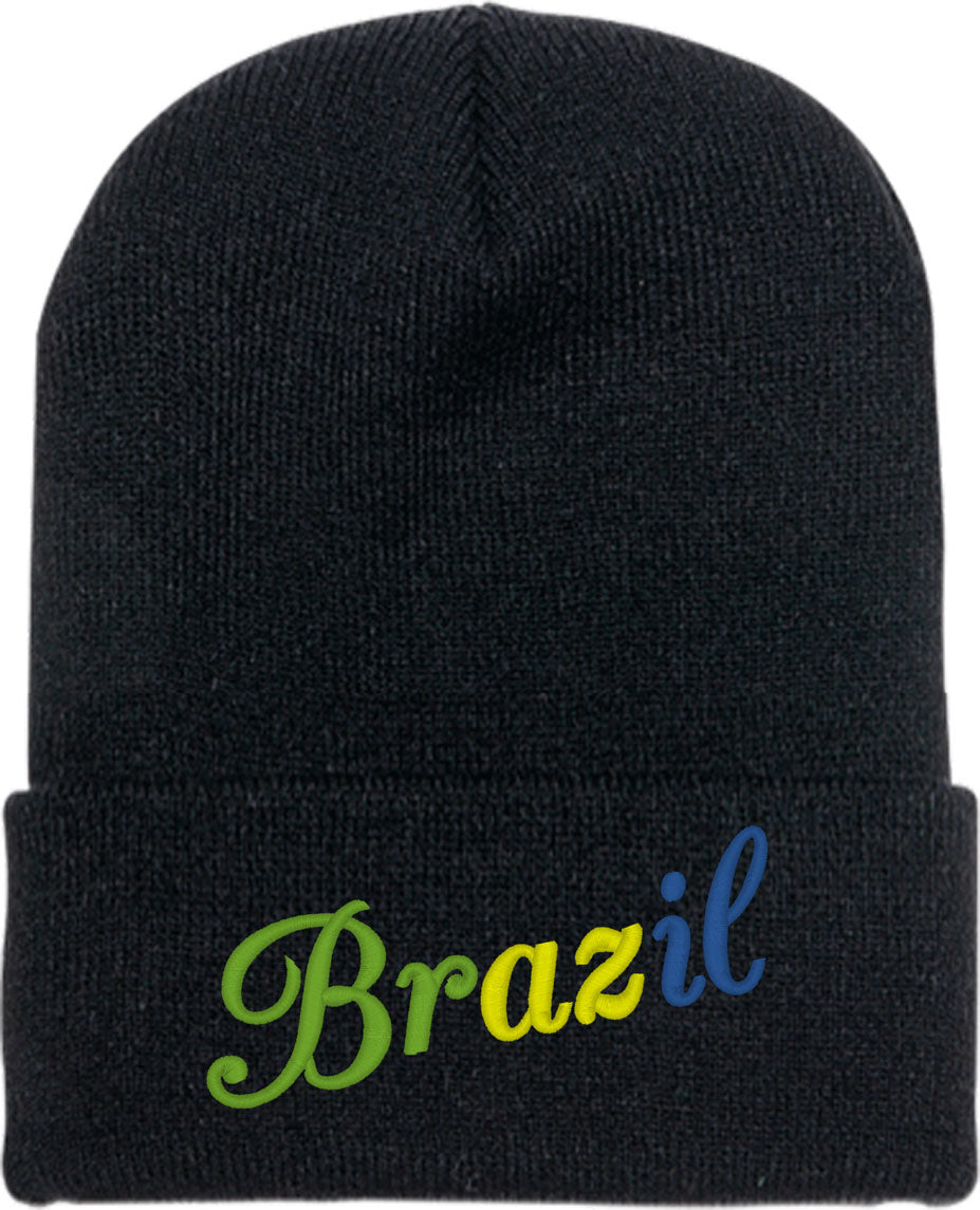 Brazil Script Knit Beanie