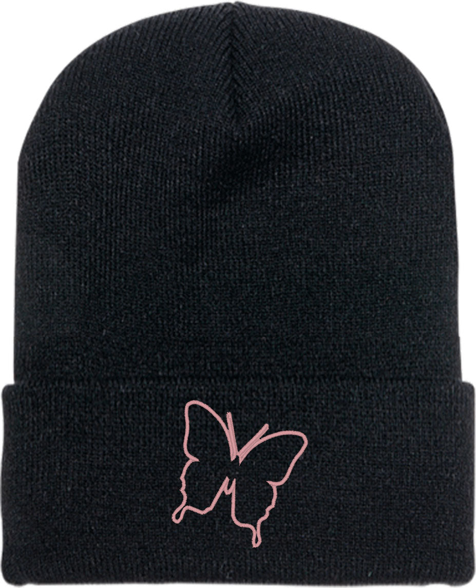 Butterfly Knit Beanie