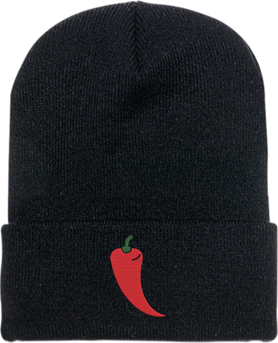 Red Chili Pepper Knit Beanie