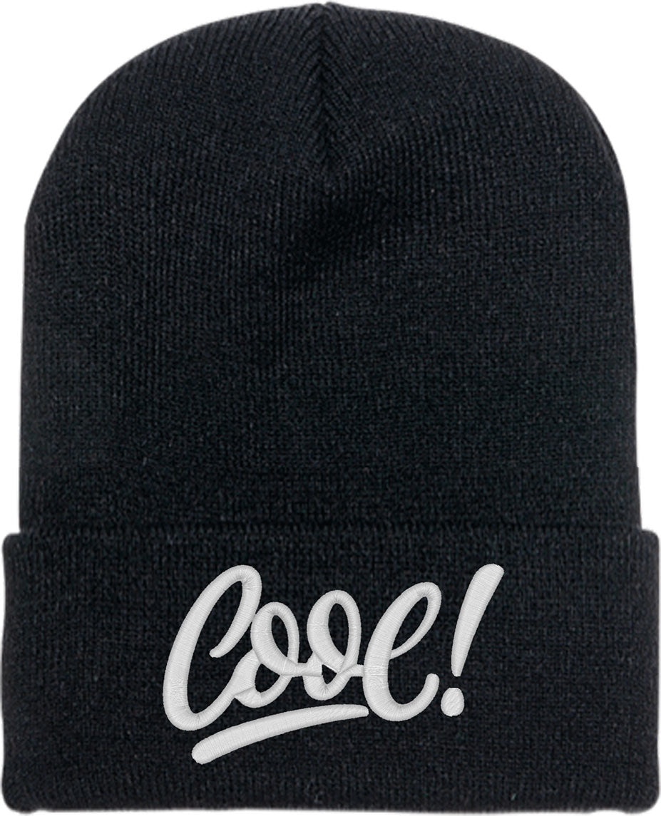 Cool Typography Knit Beanie