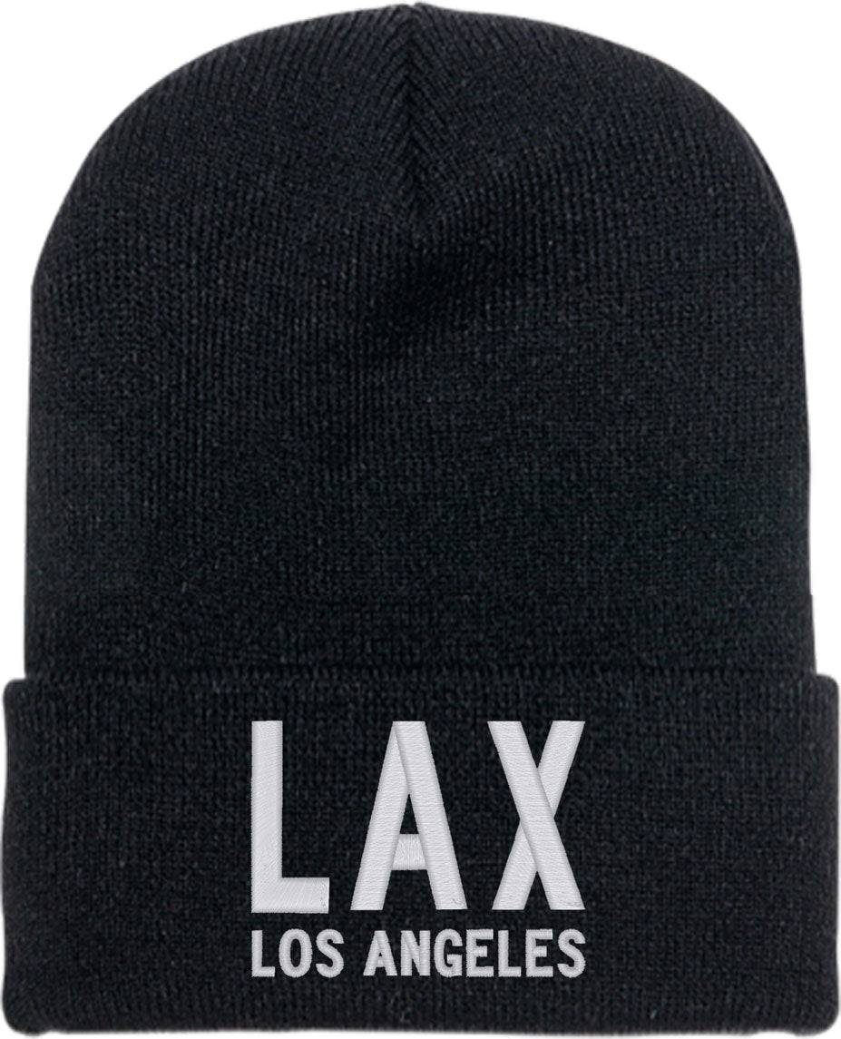 LAX Los Angeles Airport California Knit Beanie