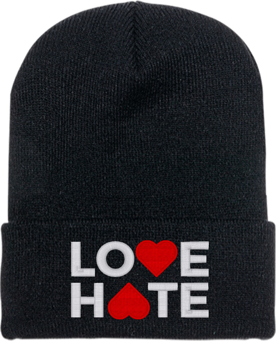 Love Hate Knit Beanie