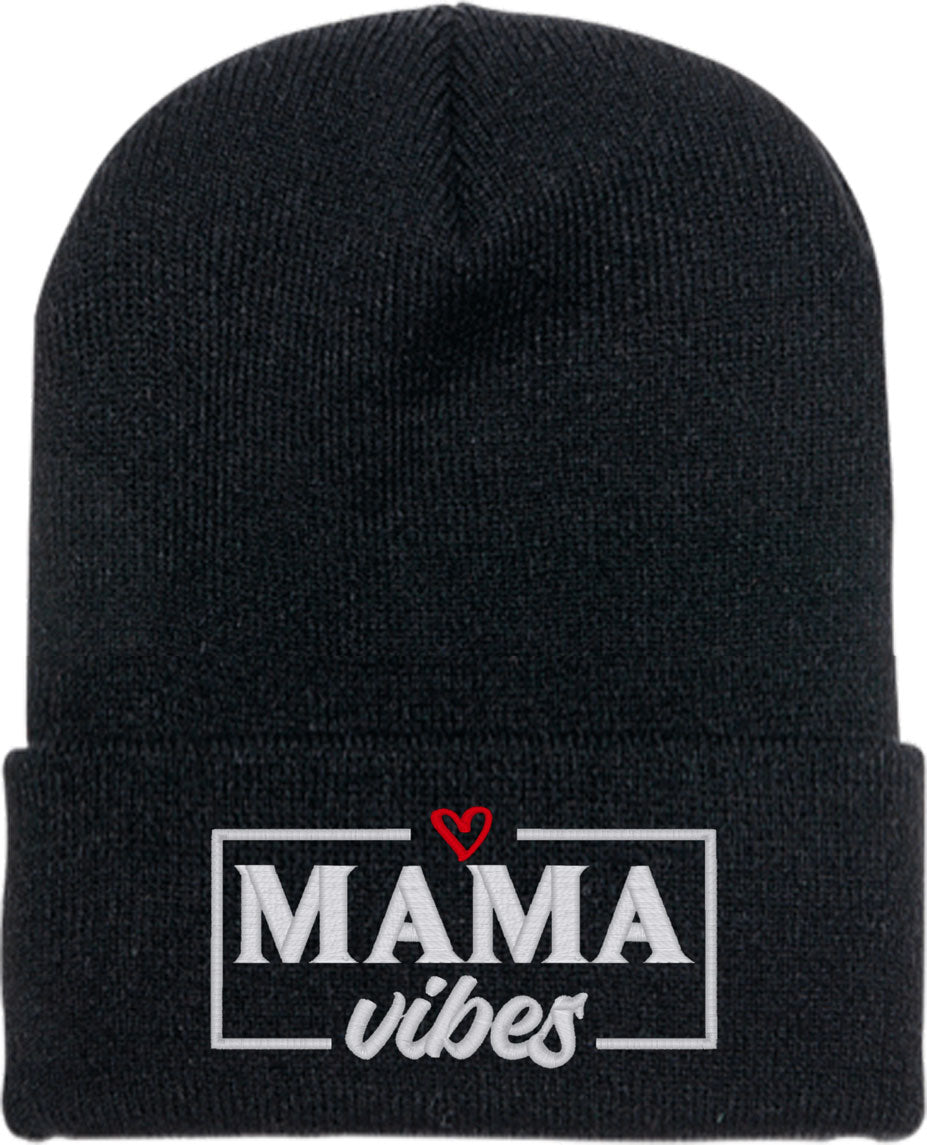 Mama Vibes Mother's Day Knit Beanie