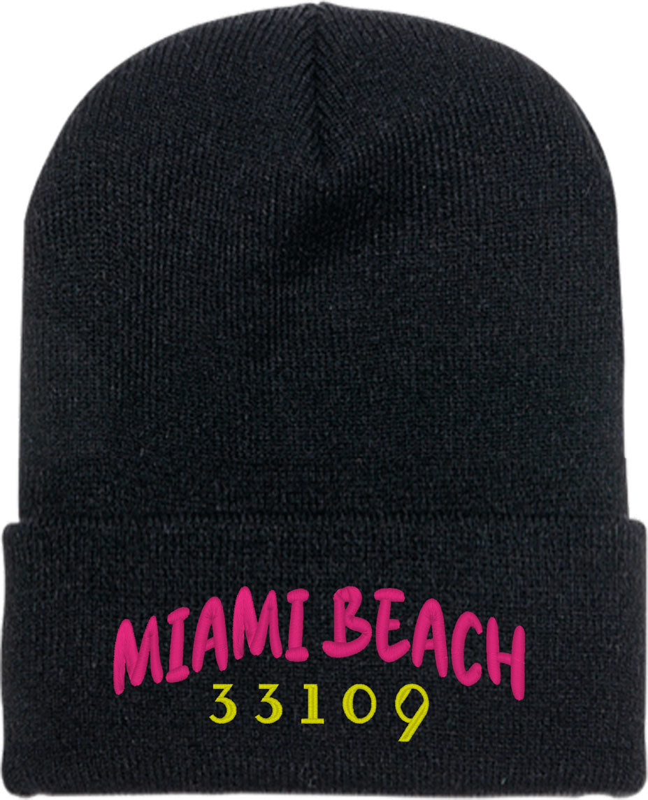 Miami Beach 33109 Knit Beanie