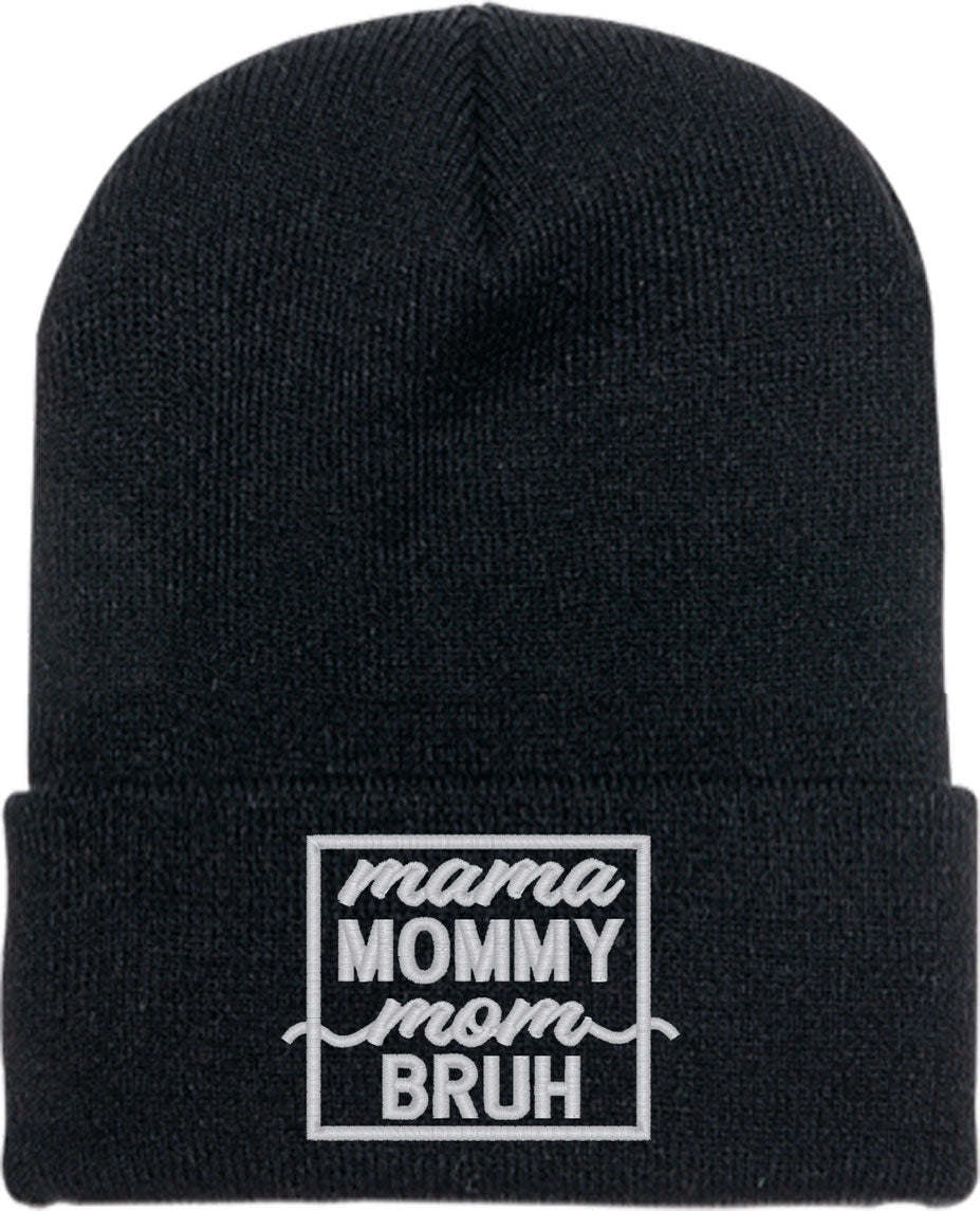 Mama Mommy Mom Bruh Mother's Day Knit Beanie