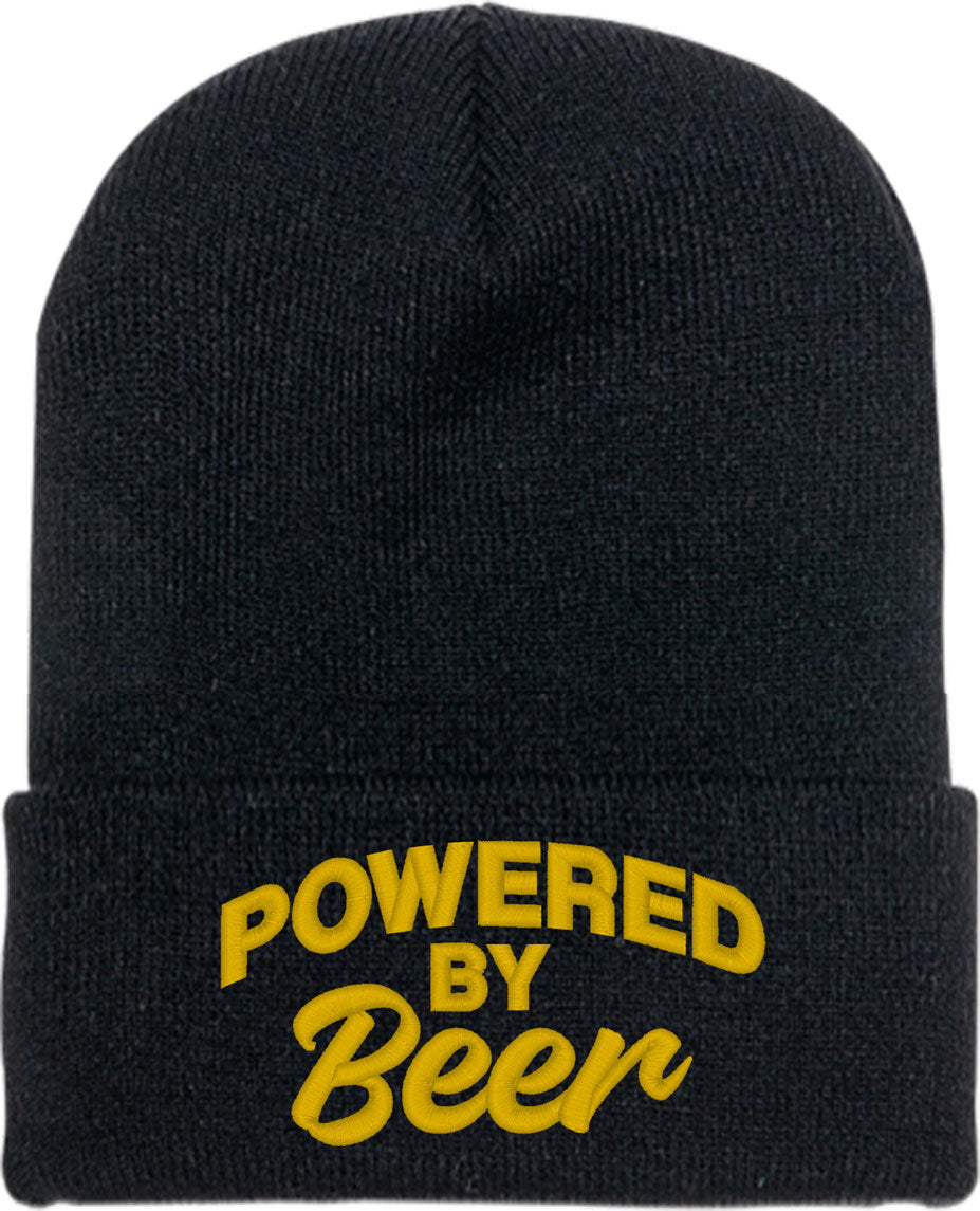 Powered By Beer Knit Beanie