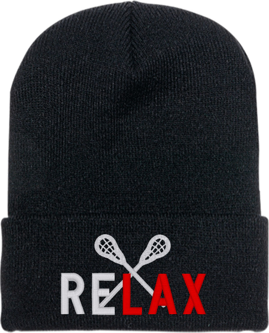 Relax Lacrosse Knit Beanie