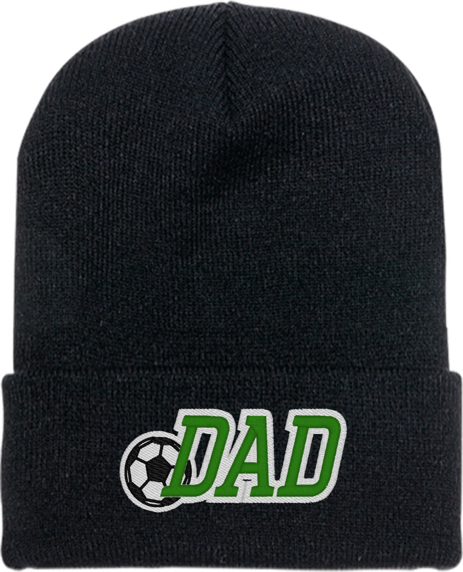 Soccer Dad Father's Day Knit Beanie
