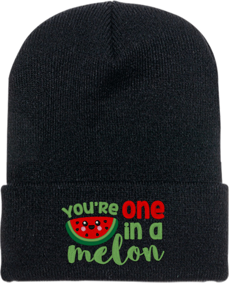 You're One In A Melon Watermelon Knit Beanie