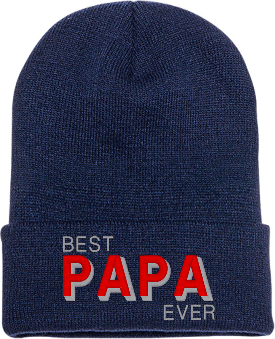 Best Papa Ever Knit Beanie