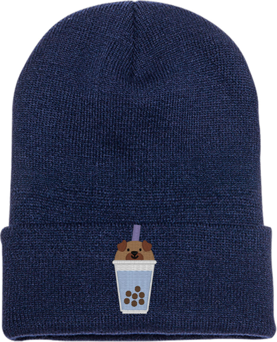 Cute Bobatea Dog Knit Beanie