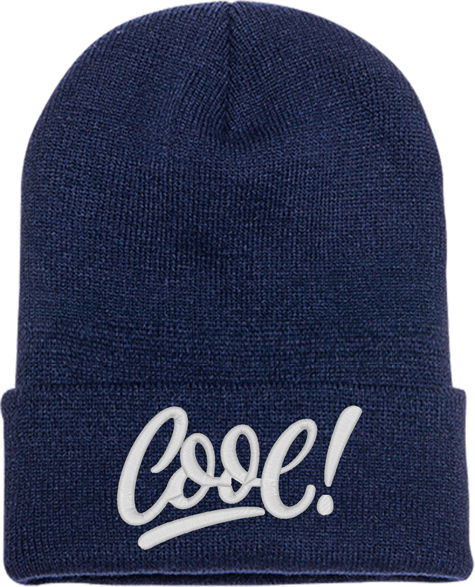 Cool Typography Knit Beanie