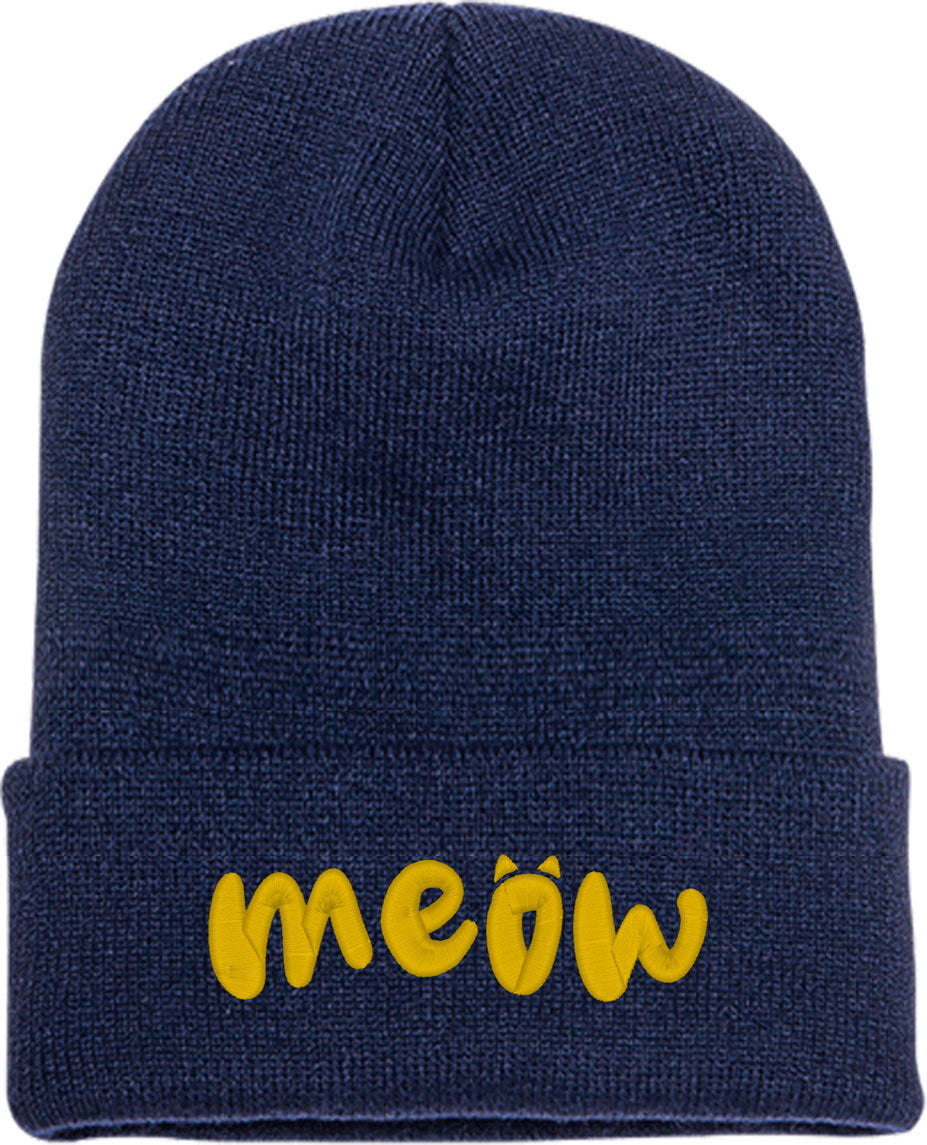 Meow Cat Knit Beanie