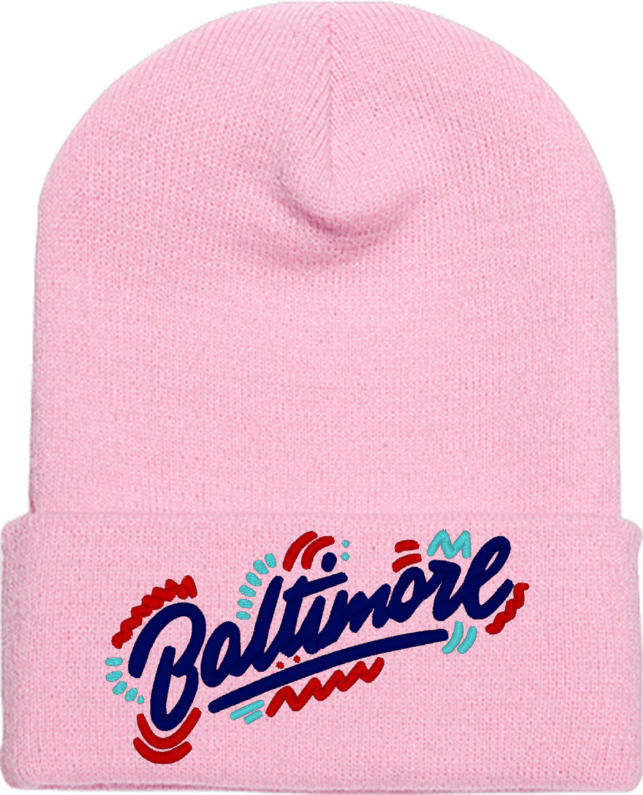 Baltimore Maryland Knit Beanie