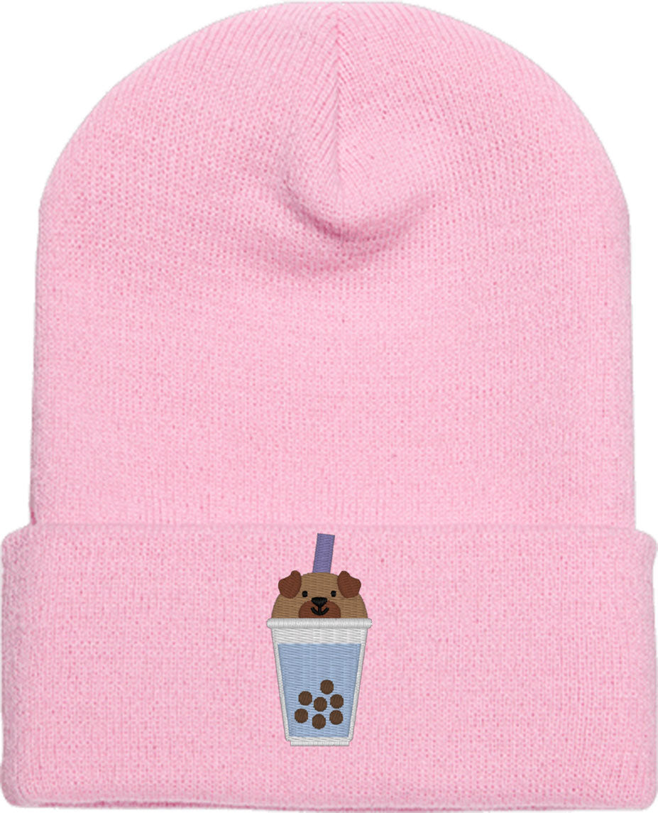 Cute Bobatea Dog Knit Beanie