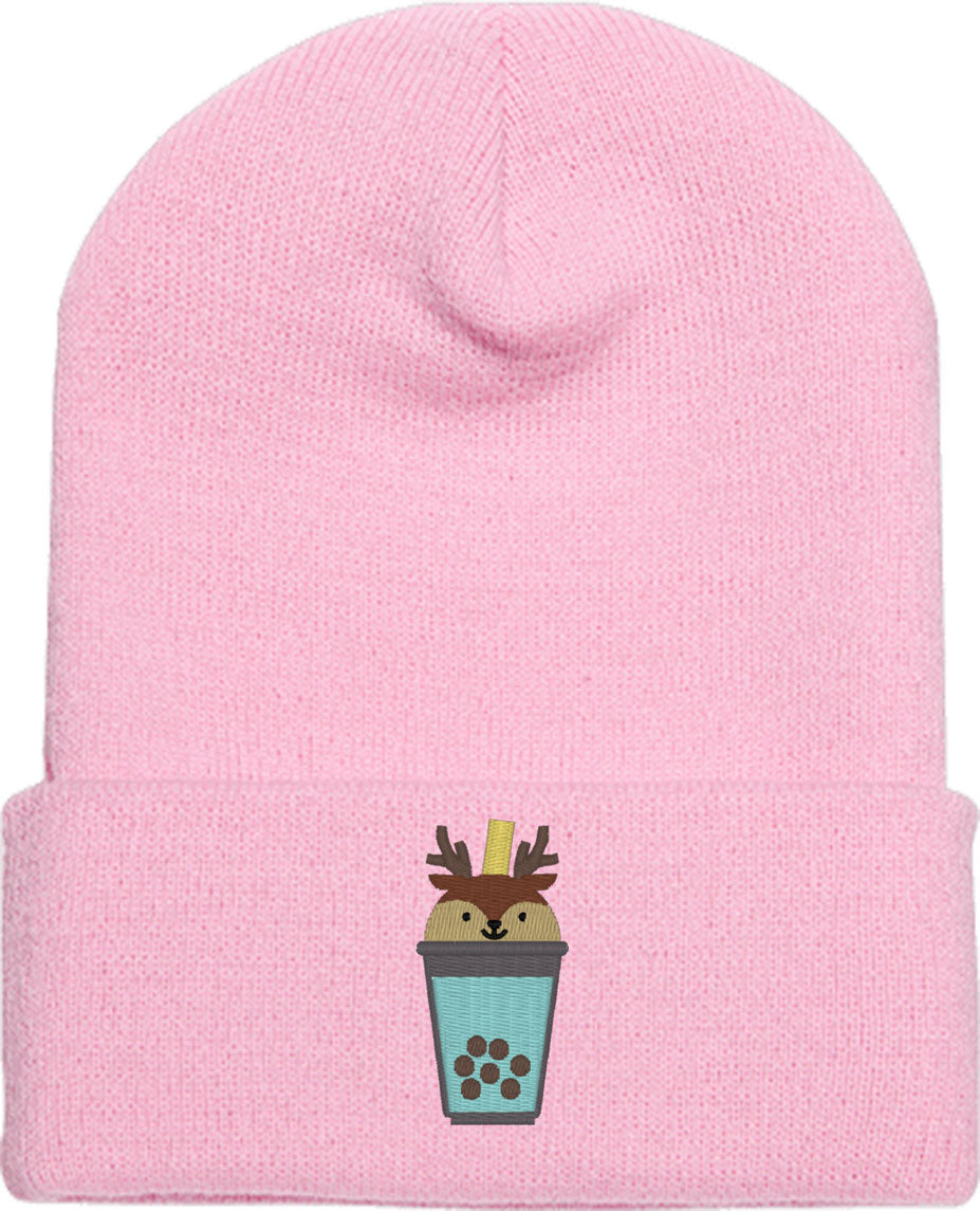 Cute Bobatea Deer Knit Beanie