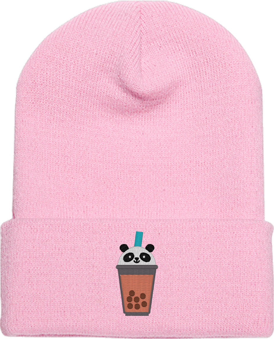 Cute Bobatea Panda Knit Beanie