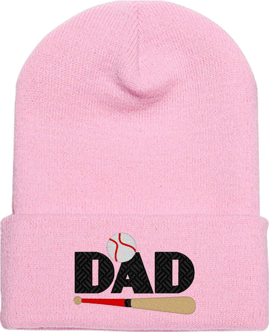Baseball Dad Father's Day Knit Beanie