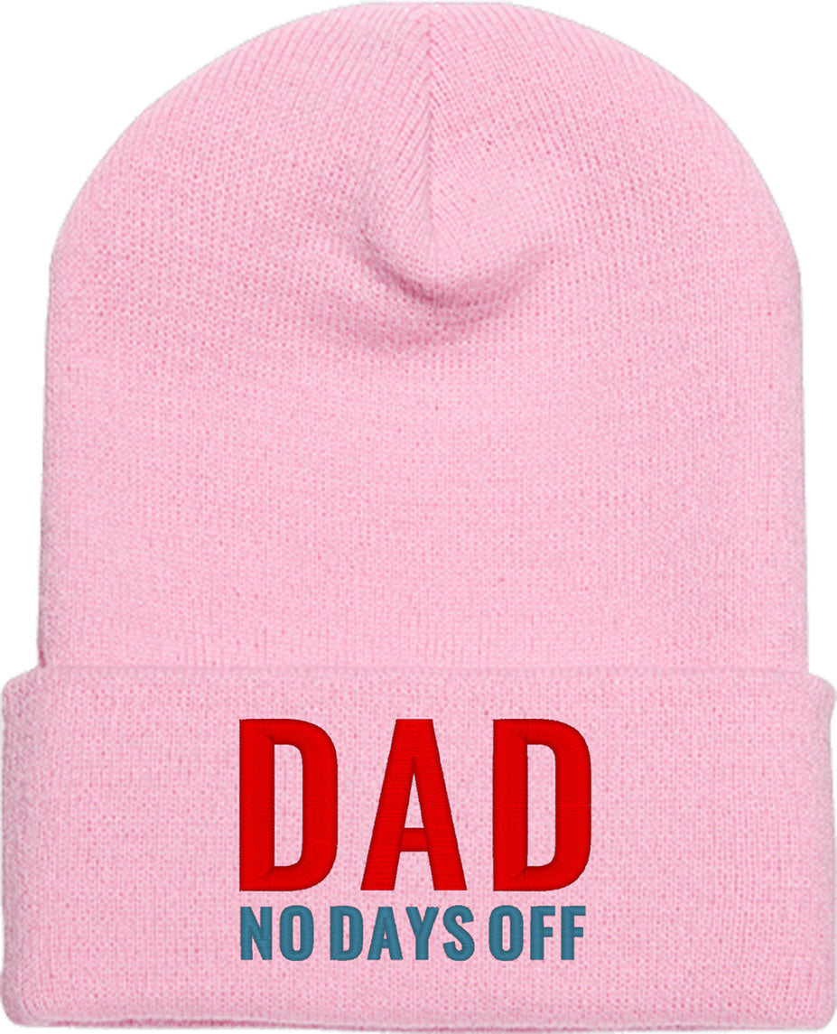 Dad No Days Off Knit Beanie