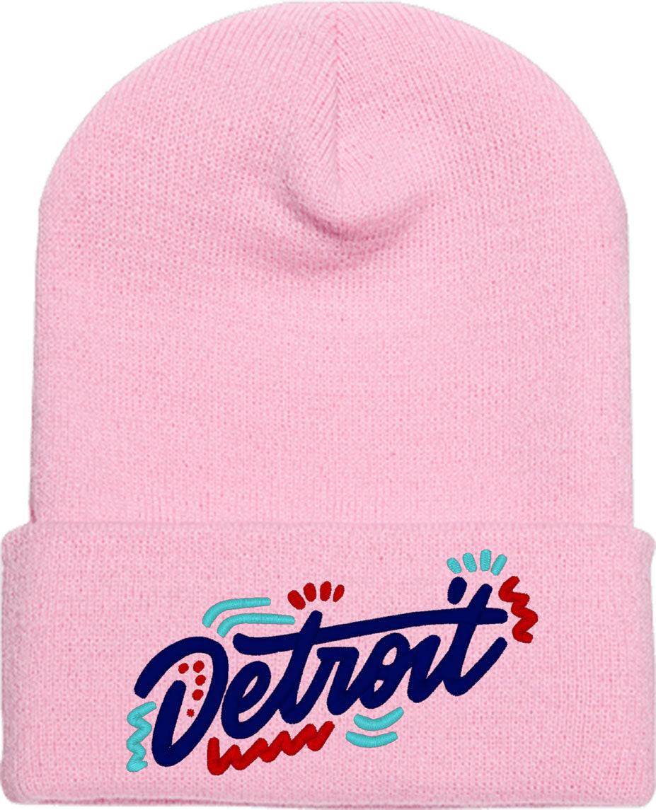 Detroit Michigan Knit Beanie