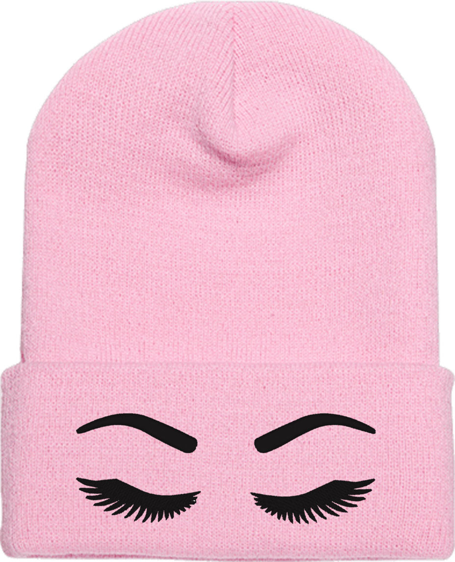 Eyelashes Knit Beanie