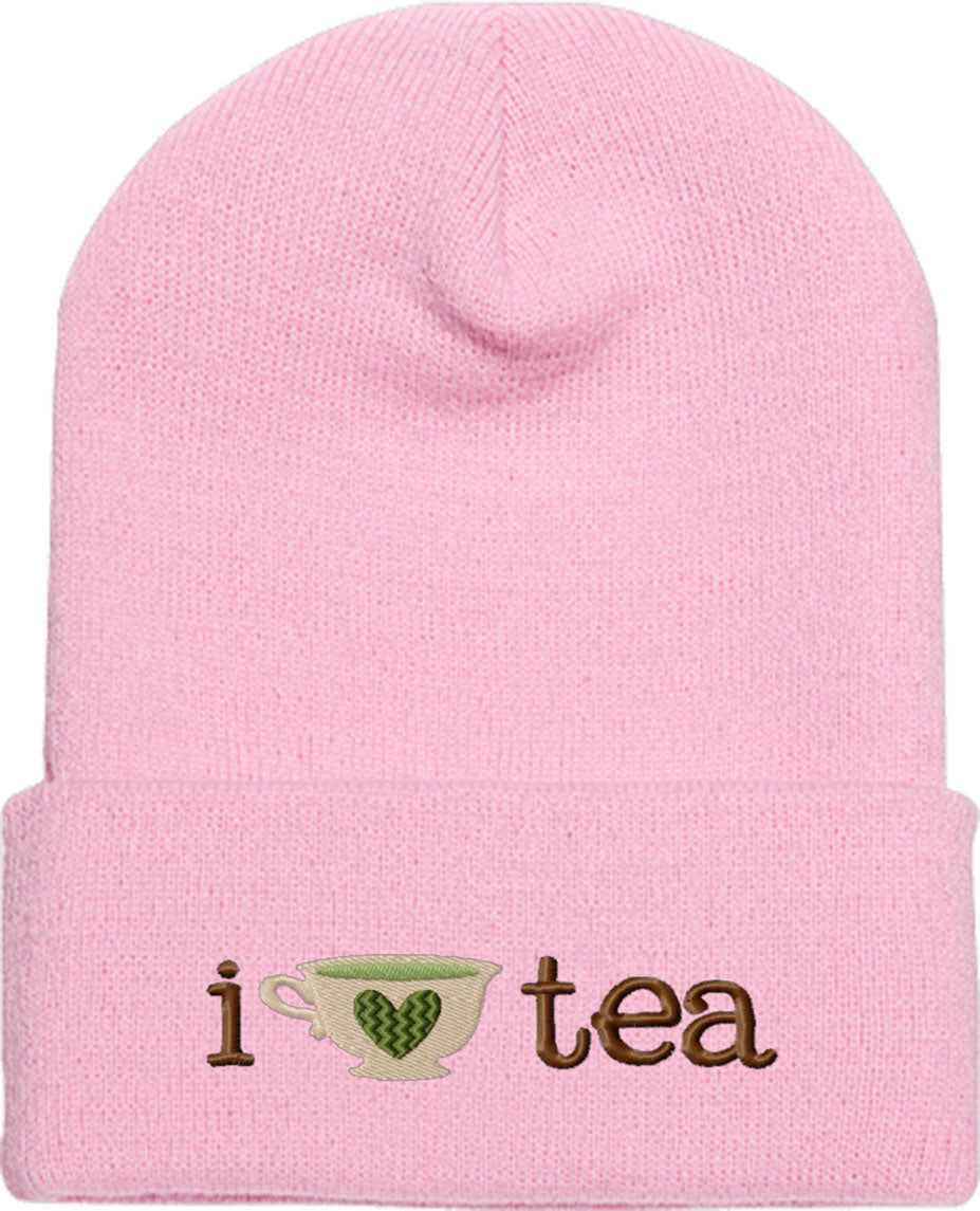 I Love Tea Knit Beanie