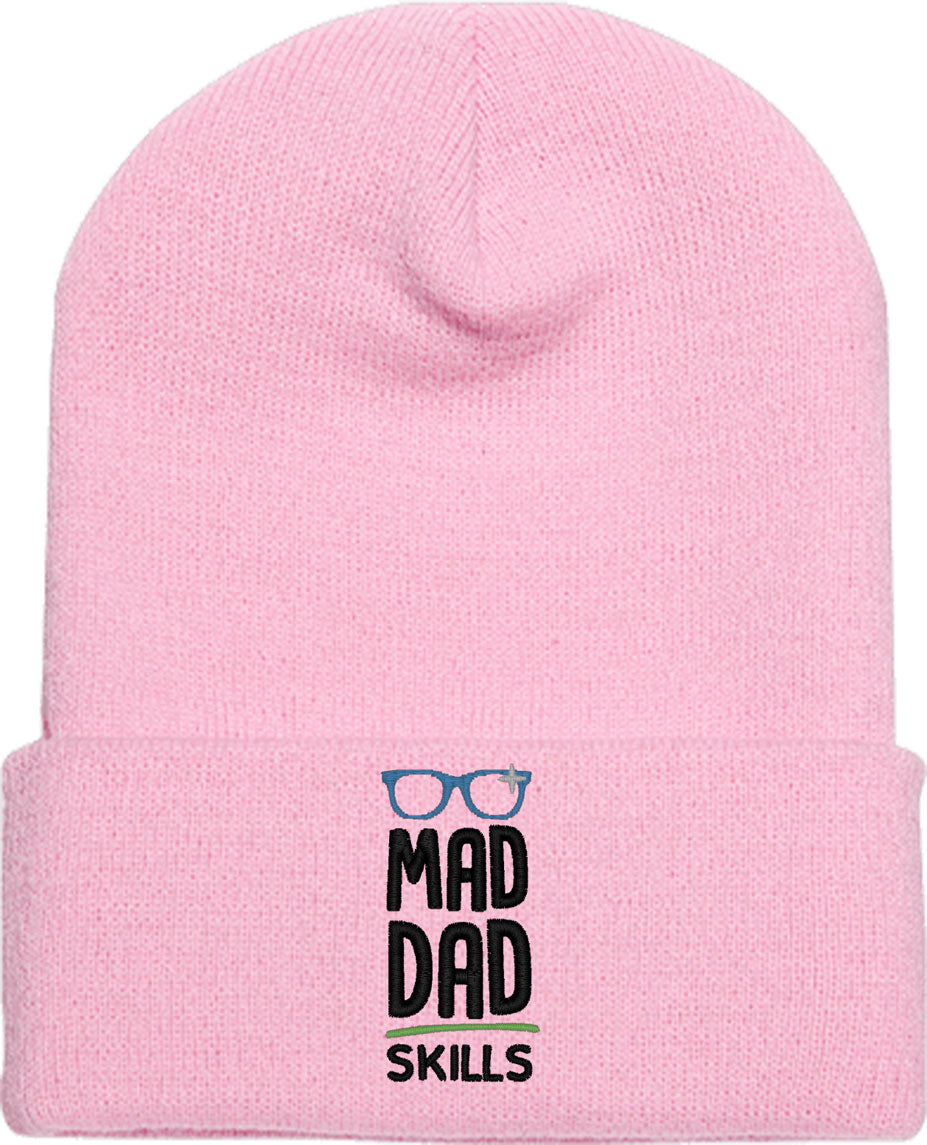 Mad Dad Skills Father's Day Knit Beanie
