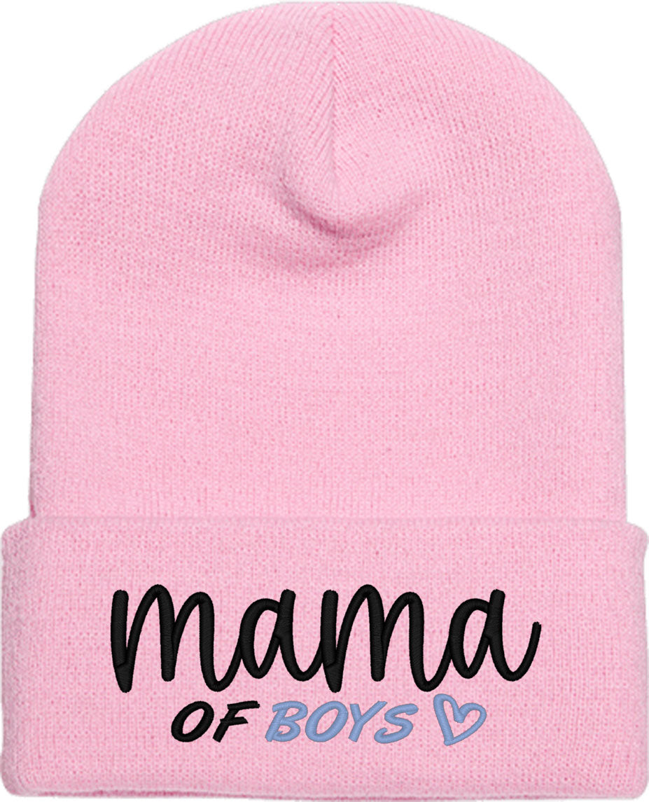 Mama Of Boys Knit Beanie