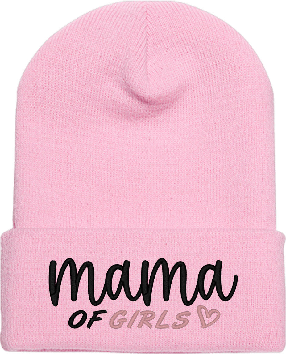 Mama Of Girls Knit Beanie