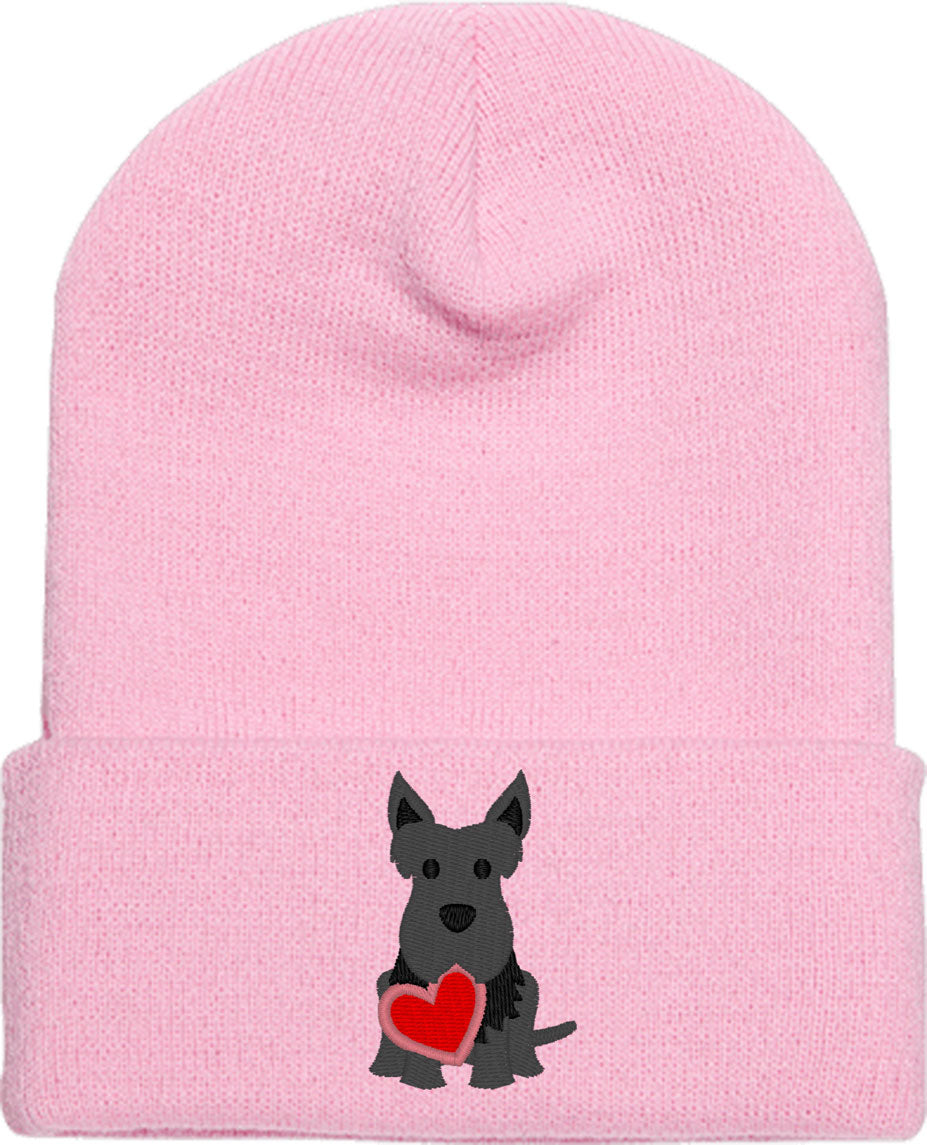 Scottie Puppy Dog Love Knit Beanie